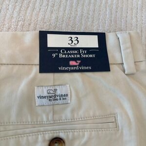 Vineyard Vines Mens 33 Classic Fit 9 Inch Breaker Short Khaki Tan NWT 1H000001